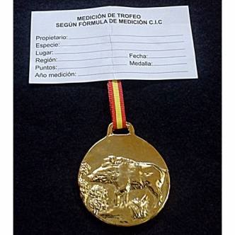 Medalla Oro Jabali
